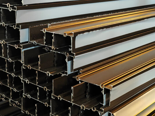 알루미늄 슬라이딩 창문 patio 문 프로파일 파우더 코팅 청동 남아프리카 공화국